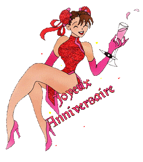 Gif animé joyeux anniversaire manga